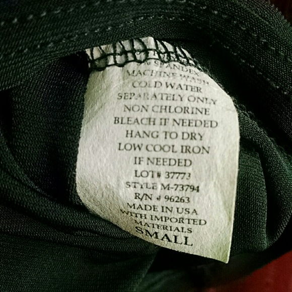 5/$25 Dressy black top with silver adornment, small - Picture 4 of 4